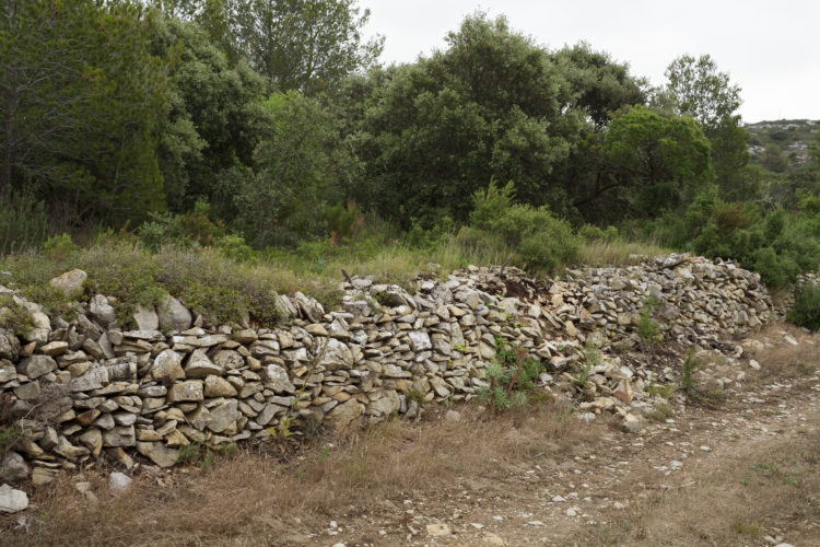 repérage GR2013, des collines de Lançon de Provence à Berre l'étang, paysage rural, agriculture, oppidum Constantin
